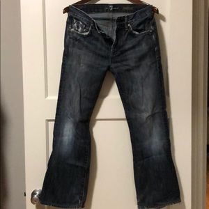 7 for all mankind bootcut jeans - size 28